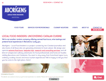 Tablet Screenshot of aborigensbarcelona.com